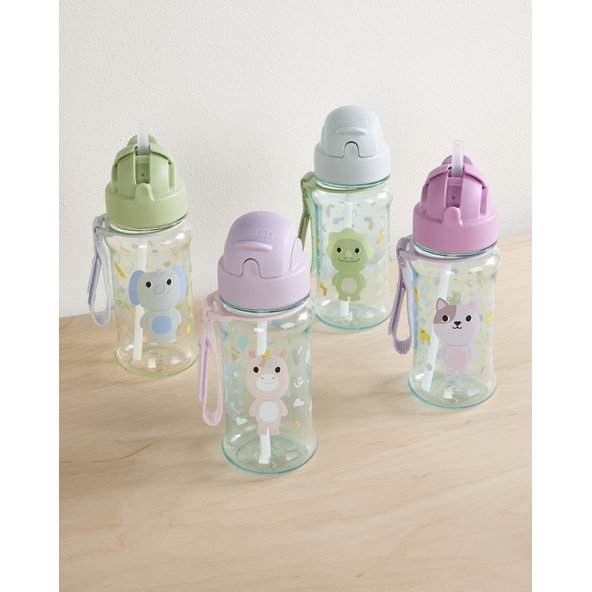 SKIP HOP Láhev s brčkem Besties Squad Dino 12 m+ 355 ml