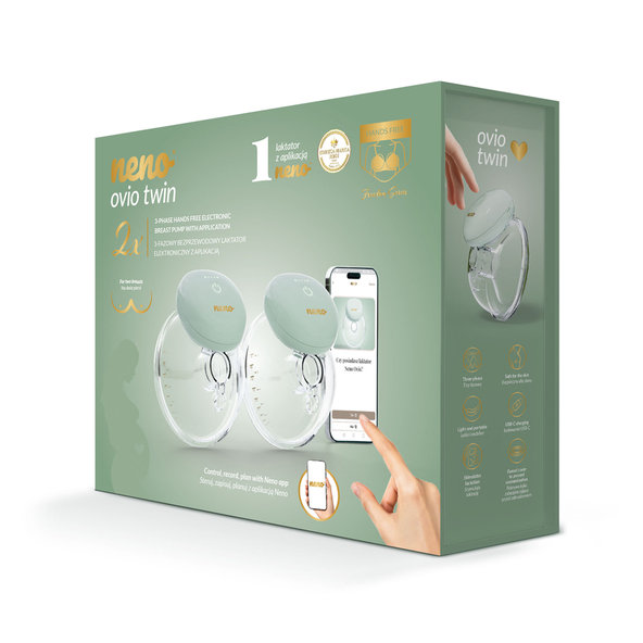NENO Ovio Twin bezdrátová handsfree odsávačka mléka