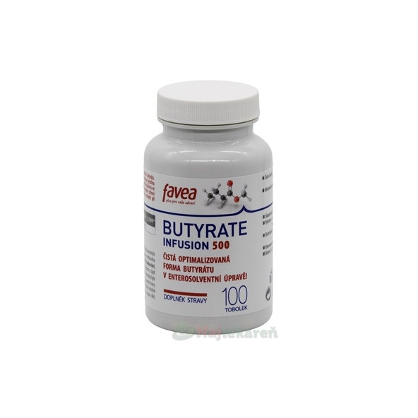 favea Butyrate Infusion 500 mg 100 kapslí