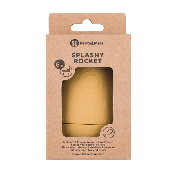 PETITE&MARS Hračka do vody Splashy Rocket Intense Ochre 6m+