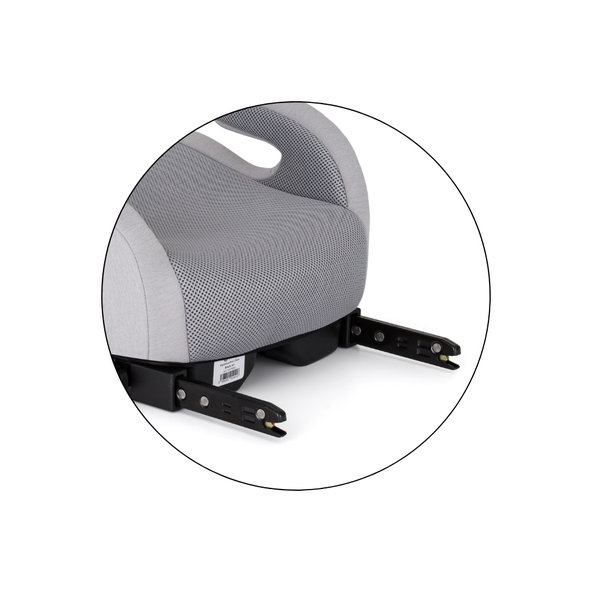 PETITE&MARS Podsedák Optimus Pro i-Size Air Gentle Grey 125–150 cm