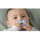 Chicco PhysioForma Dual Soft silikonový dudlík modrý 0–2 m 1 ks