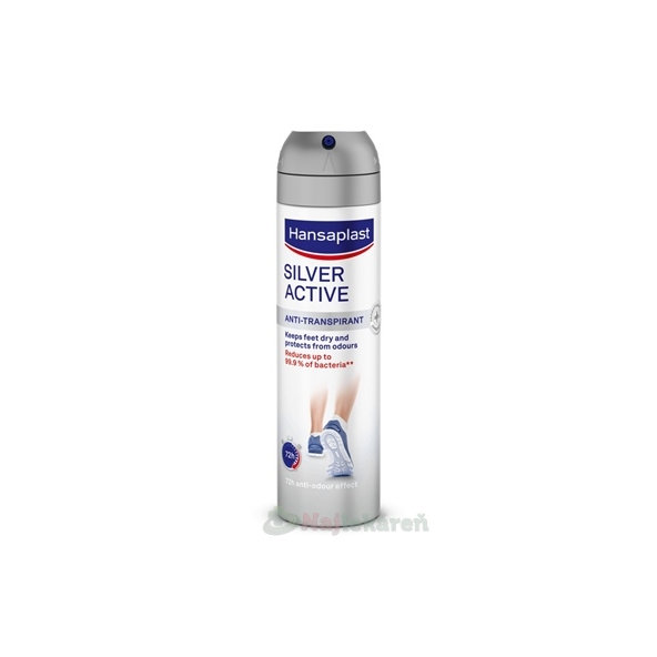 Hansaplast Silver Active antiperspirant sprej na nohy 150 ml