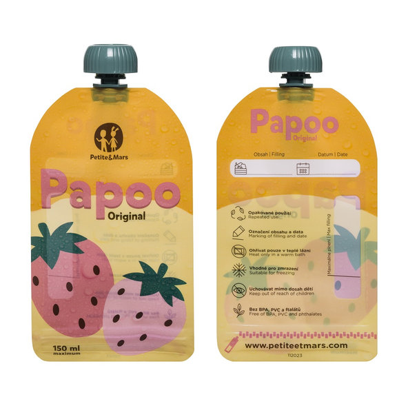 PETITE&MARS Papoo Original kapsička na jídlo 1+1 zdarma