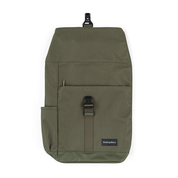 PETITE&MARS Batoh přebalovací na kočárek Jackob Military Green