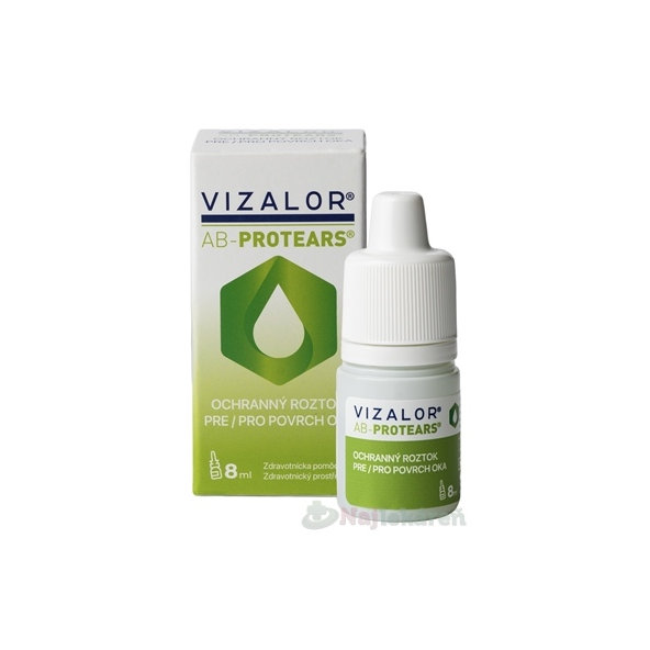 VIZALOR AB-PROTEARS ochranný roztok pro povrch oka 8 ml