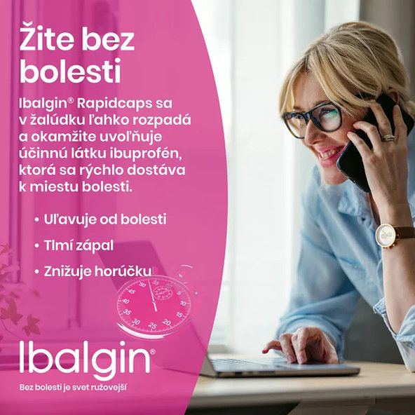 Ibalgin Rapidcaps 400 mg 30 kapslí
