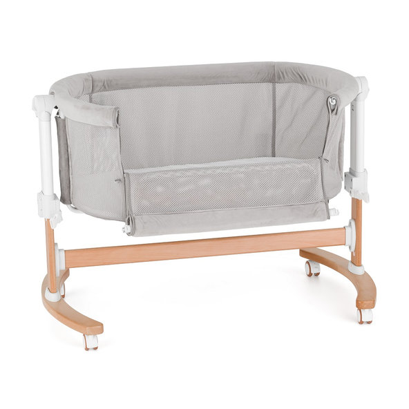 Petite&Mars Glory 2v1 polohovatelná postýlka s kolébkou Mocha Beige