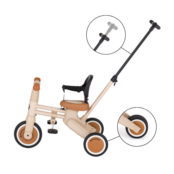 PETITE&MARS Drift multifunkční tříkolka 4v1 Desert Sand