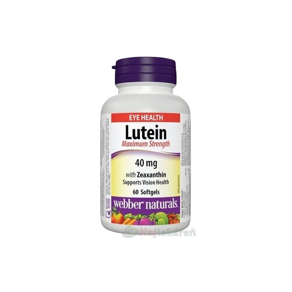 Webber Naturals Lutein 40 mg 60 kapslí