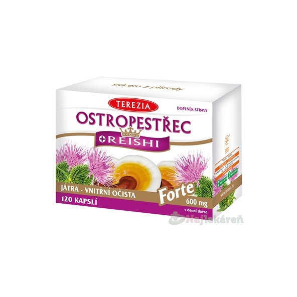 Terezia Ostropestřec + Reishi Forte 120 kapslí