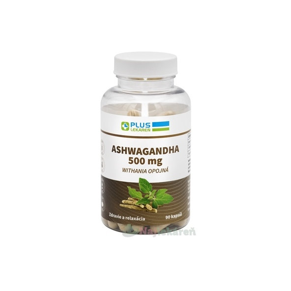 Plus Lekáreň Ashwagandha 500 mg 90 kapslí