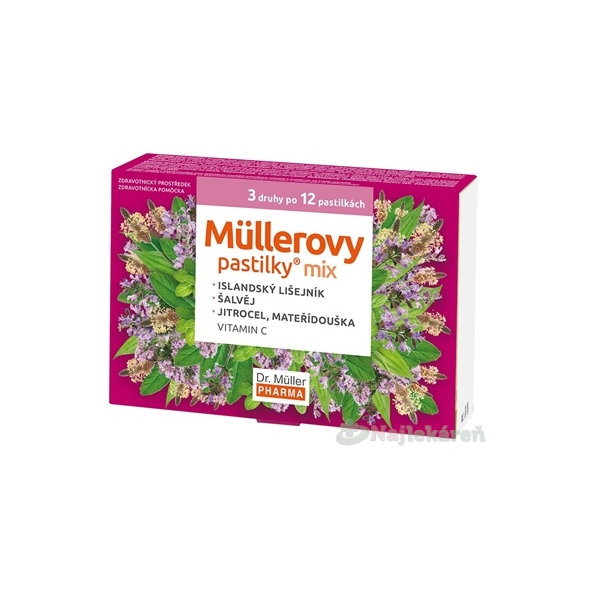 Müllerovy pastilky MIX 36 ks