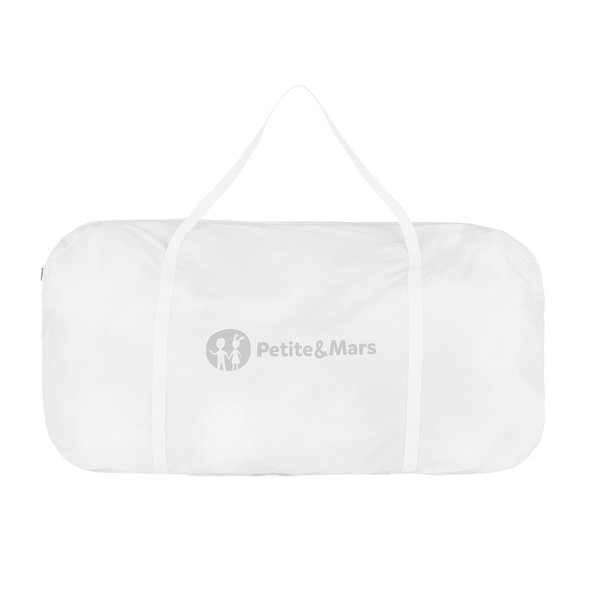 Petite&Mars Glory 2v1 polohovatelná postýlka s kolébkou Mocha Beige