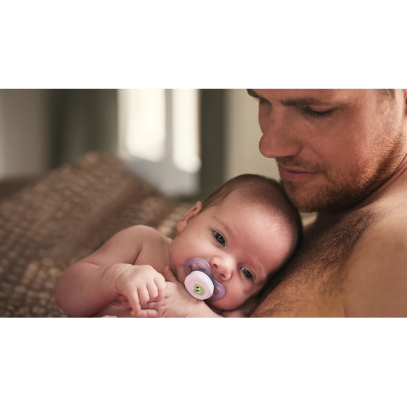 Philips AVENT Dudlík Ultra start s obrázkem holka 0-2 m 2 ks