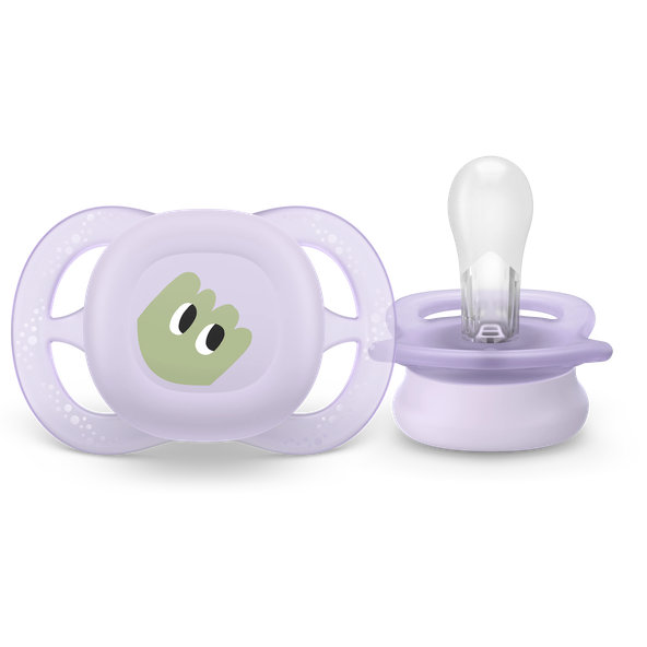 Philips AVENT Dudlík Ultra start s obrázkem holka 0-2 m 2 ks