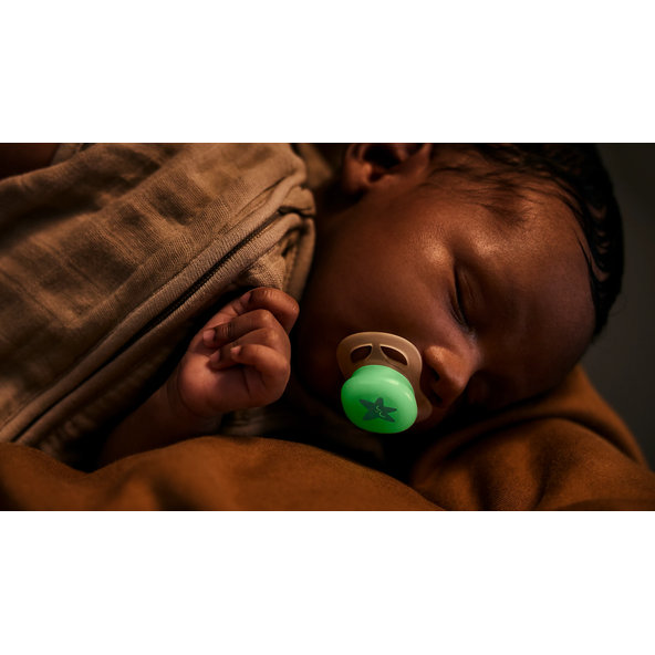 Philips AVENT Dudlík Ultra start s obrázkem noční holka 0-2 m 2 ks