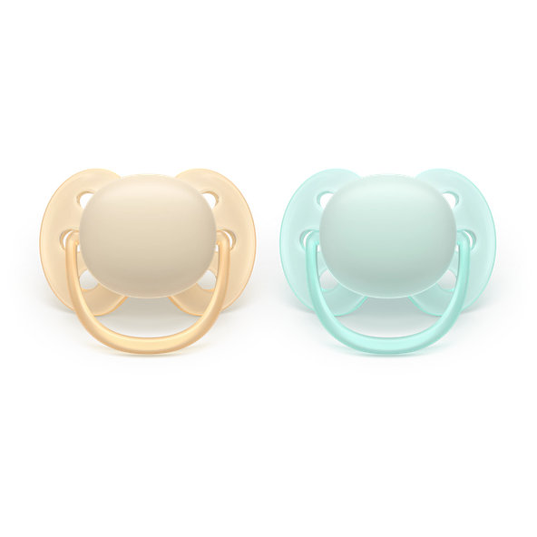 Philips AVENT Dudlík Ultra soft kluk 0-6 m 2 ks