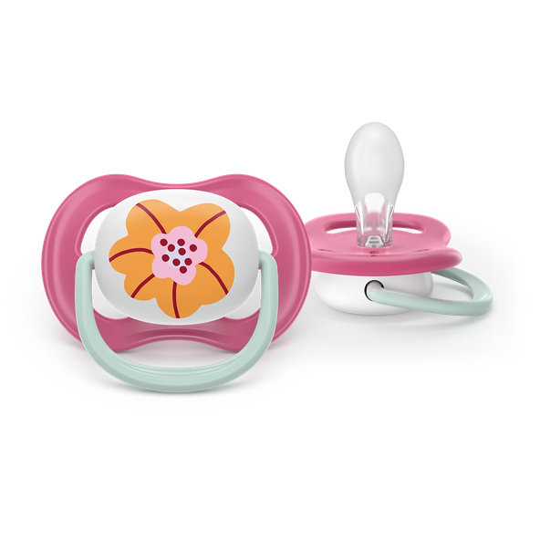 Philips AVENT Dudlik Ultra air happy 6–18 m dívka 2 ks