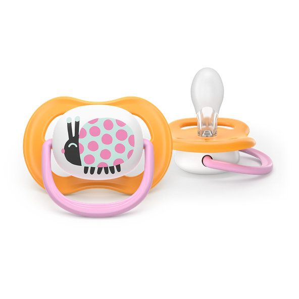 Philips AVENT Dudlik Ultra air happy 6–18 m dívka 2 ks