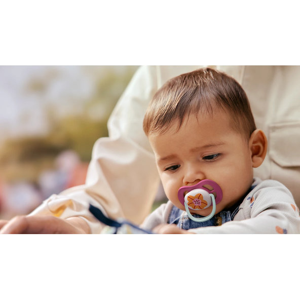 Philips AVENT Dudlik Ultra air happy 6–18 m dívka 2 ks