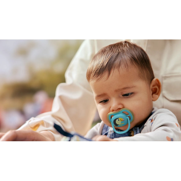 Philips AVENT Dudlík Ultra air s obrázkem 6-18 m modrý/zelený 2ks