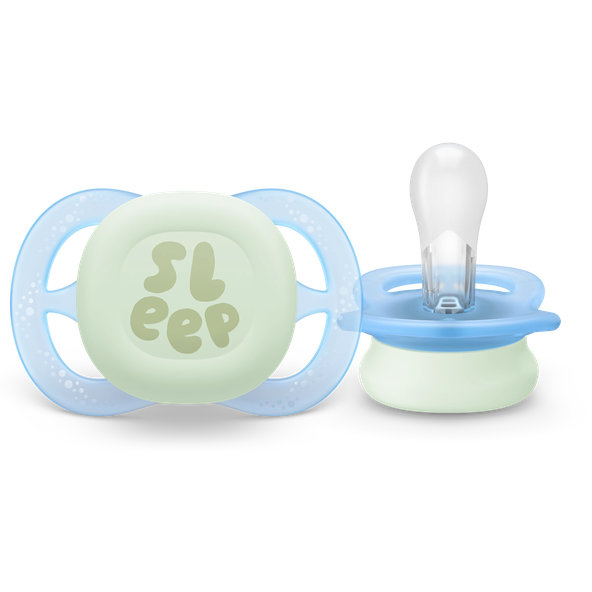 Philips AVENT Dudlík Ultra start s obrázkem noční chlapec 0-2 m 2 ks