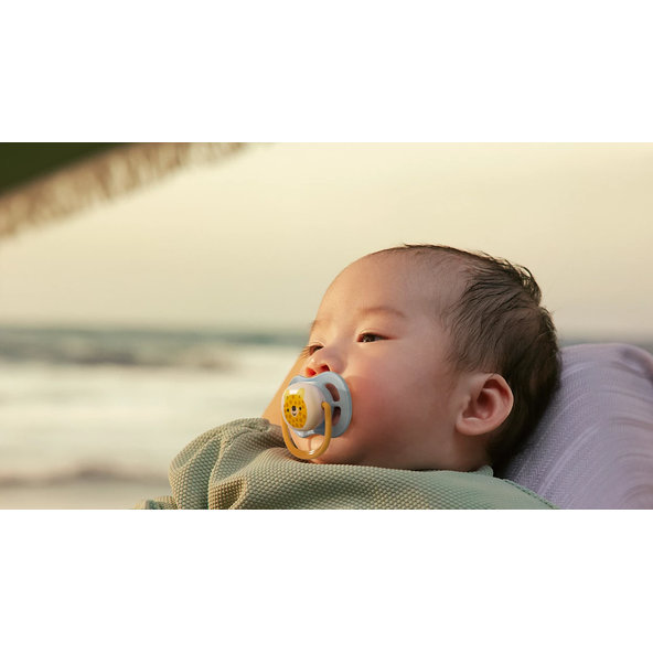 Philips AVENT Dudlík Ultra air s obrázkem 0-6 m modrý/zelený 2ks