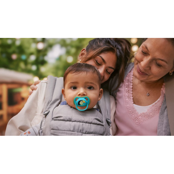 Philips AVENT Dudlík Ultra air s obrázkem 6-18 m modrý/zelený 2ks