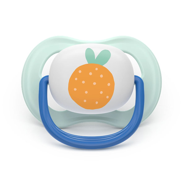 Philips AVENT Dudlík Ultra air s obrázkem 0-6 m modrý/zelený 2ks