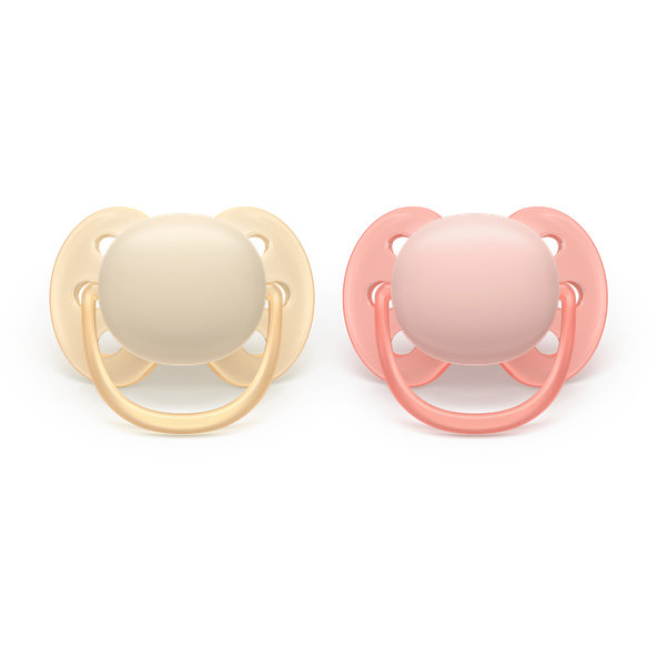 Philips AVENT Dudlík Ultra soft holka 0-6 m 2 ks