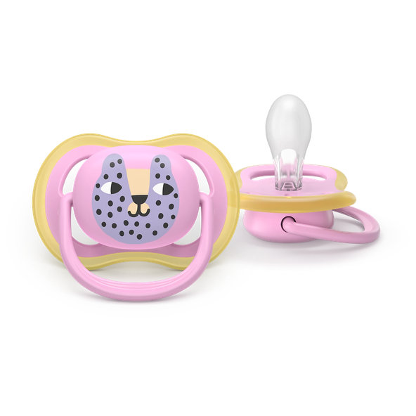 Philips AVENT Dudlík Ultra air s obrázkem 6-18 m růžový/zelený 2ks