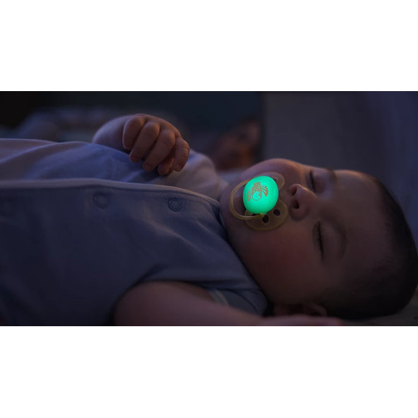Philips AVENT Dudlík Ultra soft s obrázkem noční neutral 0-6 m 2 ks