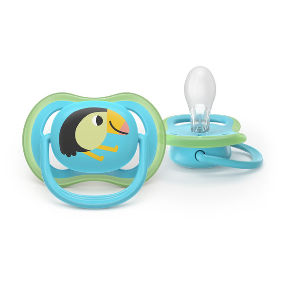 Philips AVENT Dudlík Ultra air s obrázkem 6-18 m modrý/zelený 2ks