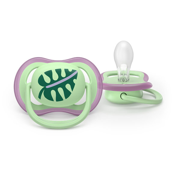 Philips AVENT Dudlík Ultra air s obrázkem 6-18 m růžový/zelený 2ks