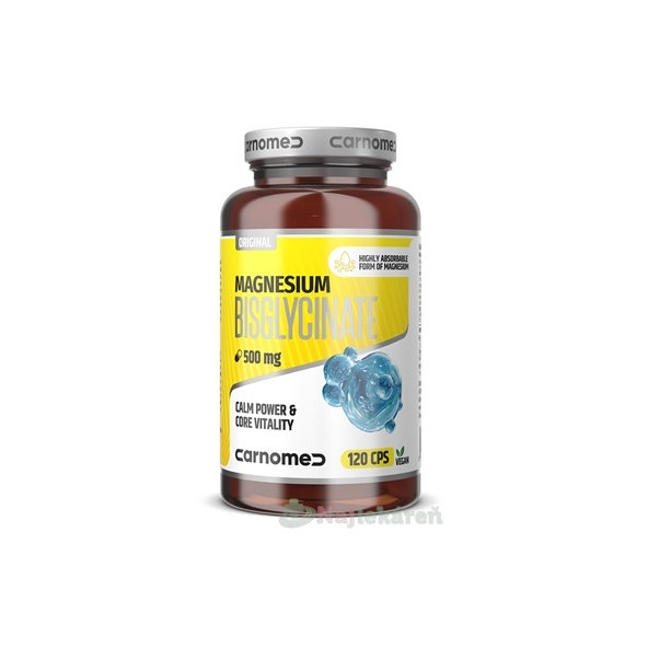CarnoMed Magnesium bisglycinát 500 mg 120 kapslí