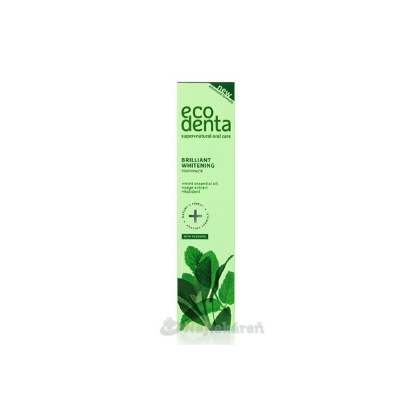 EcoDenta Brilliant Whitening mint zubní pasta 100 ml