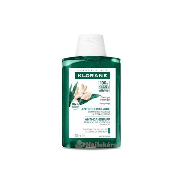 KLORANE šampon proti lupům s galangalem 200 ml