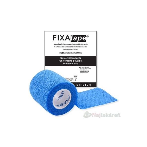 FIXAtape STRETCH Samofixační obínadlo modré 5cm x 450 cm 1 ks