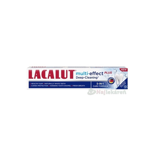 Lacalut Multi Effect Deep Cleaning zubní pasta 75 ml