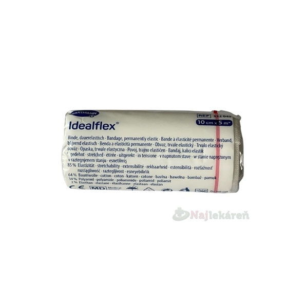 Idealflex elastické krátkotažné obinadlo 10 cm × 5 m 1 ks