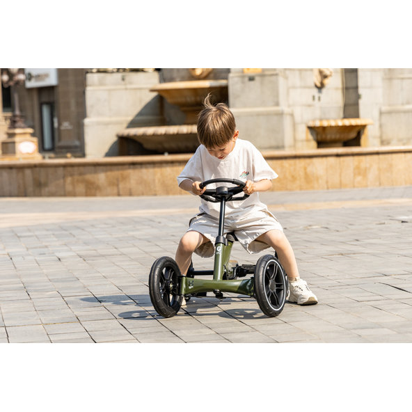 QPLAY Go Kart čtyřkolka Army Green do 25 kg