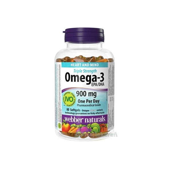 Webber Naturals Omega-3 900 mg 80 kapslí
