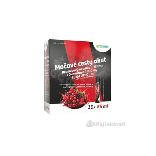 Plus lékárna Močové cesty akut ampule 10 x 25 ml