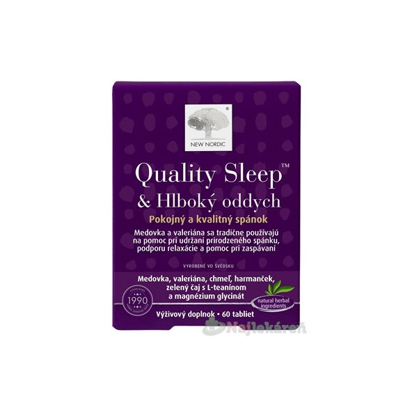 New Nordic Quality Sleep & Hluboký odpočinek 60 tablet