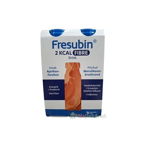 Fresubin 2 kcal Fibre Drink meruňka broskev 4x200 ml