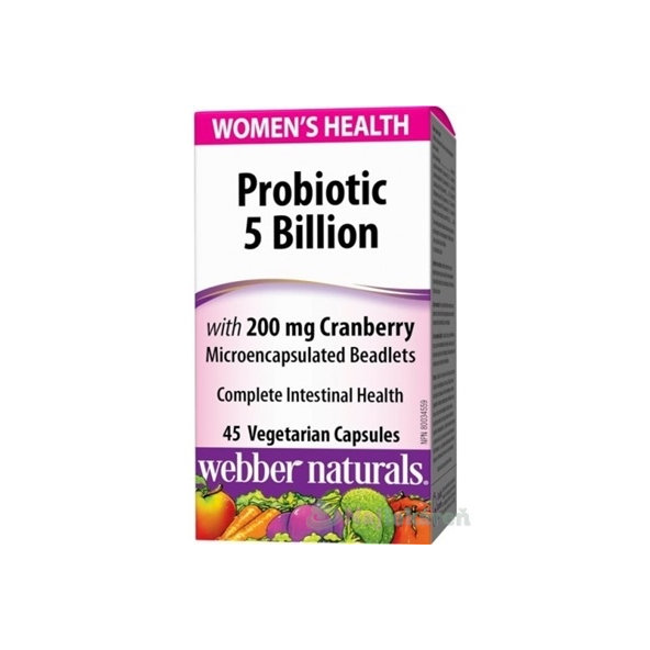 Webber Naturals Probiotic 5 miliárd pro ženy 45 kapslí