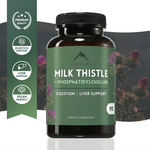 Hrotlife Milk Thistle Ostropestřec 90 kapslí