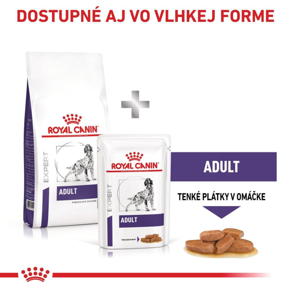 oyal Canin Adult Medium Dog kompletní granule pro dospělé psy středních plemen 4 kg