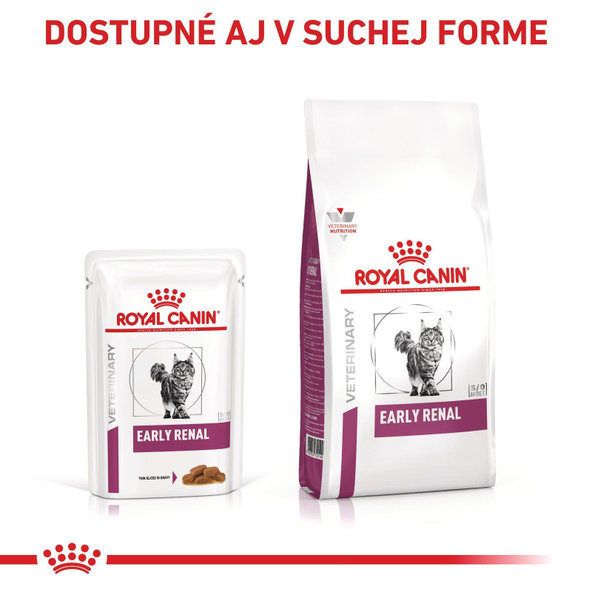Royal Canin Early Renal in Gravy kapsičky v omáčce pro kočky na podporu funkce ledvin 12×85 g
